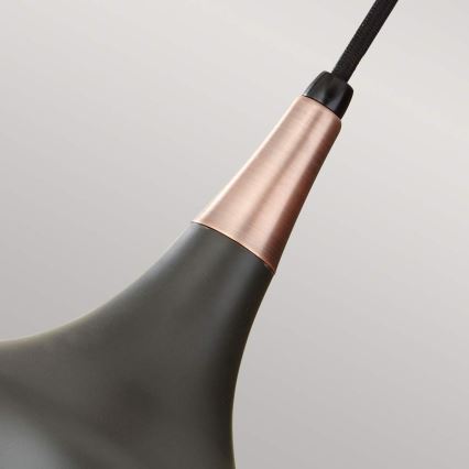 Feiss - BESO Cable Pendant Light 1xE27/60W/230V Ø 17.9 cm Black/Copper
