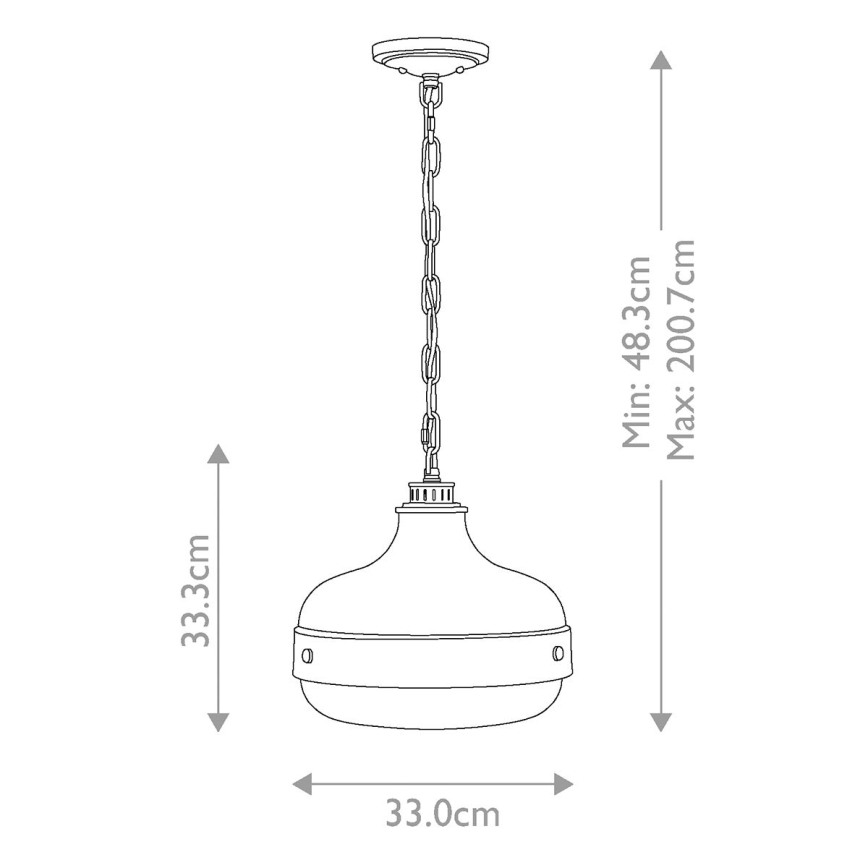 Feiss - Chandelier on a chain CADENCE 2xE27/75W/230V