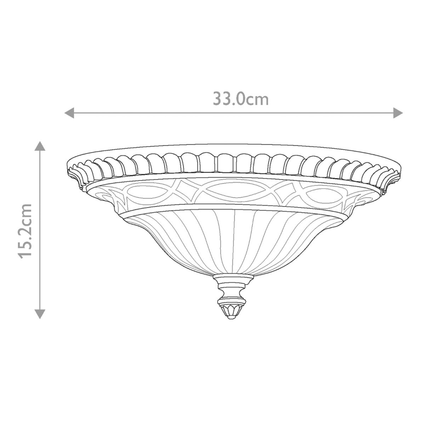 Feiss - Ceiling light DRAWING ROOM 2xE27/60W/230V