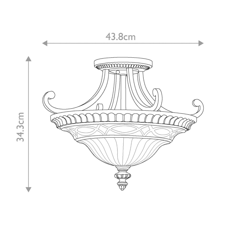 Feiss - Surface-mounted chandelier DRAWING ROOM 2xE27/60W/230V
