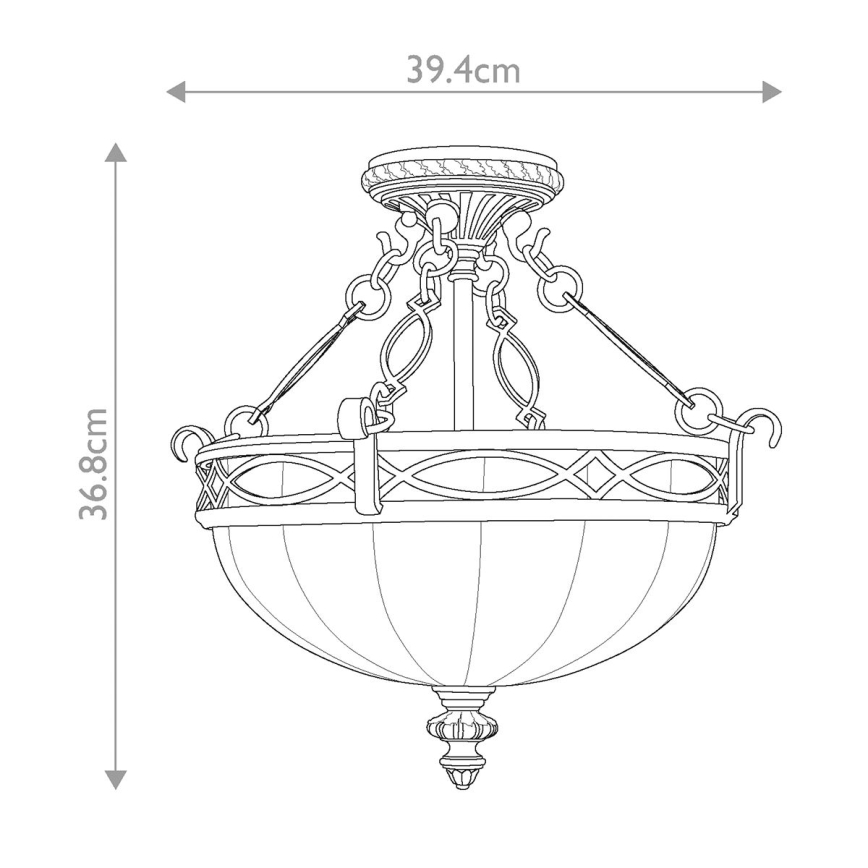 Feiss - Surface-mounted chandelier DRAWING ROOM 2xE27/60W/230V