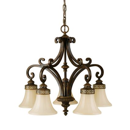 Feiss - Chandelier on a chain DRAWING ROOM 5xE27/60W/230V