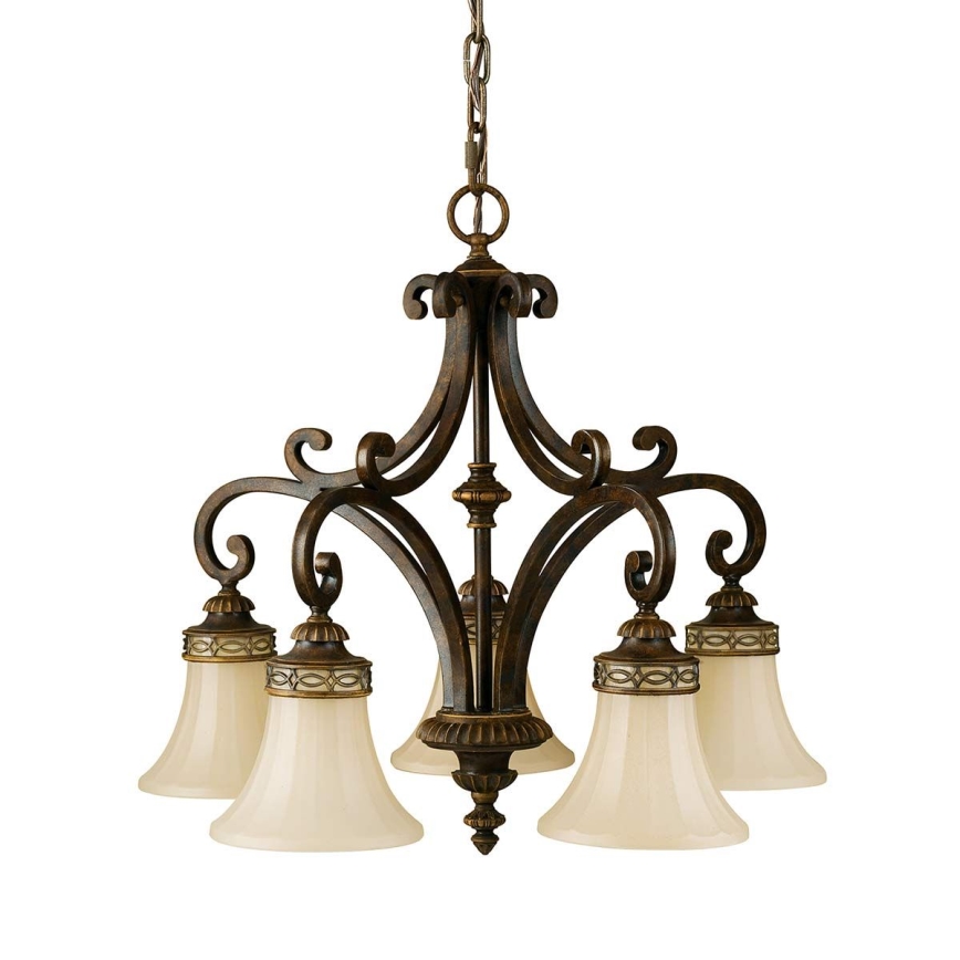 Feiss - Chandelier on a chain DRAWING ROOM 5xE27/60W/230V