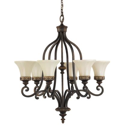 Feiss - Chandelier on a chain DRAWING ROOM 6xE27/60W/230V