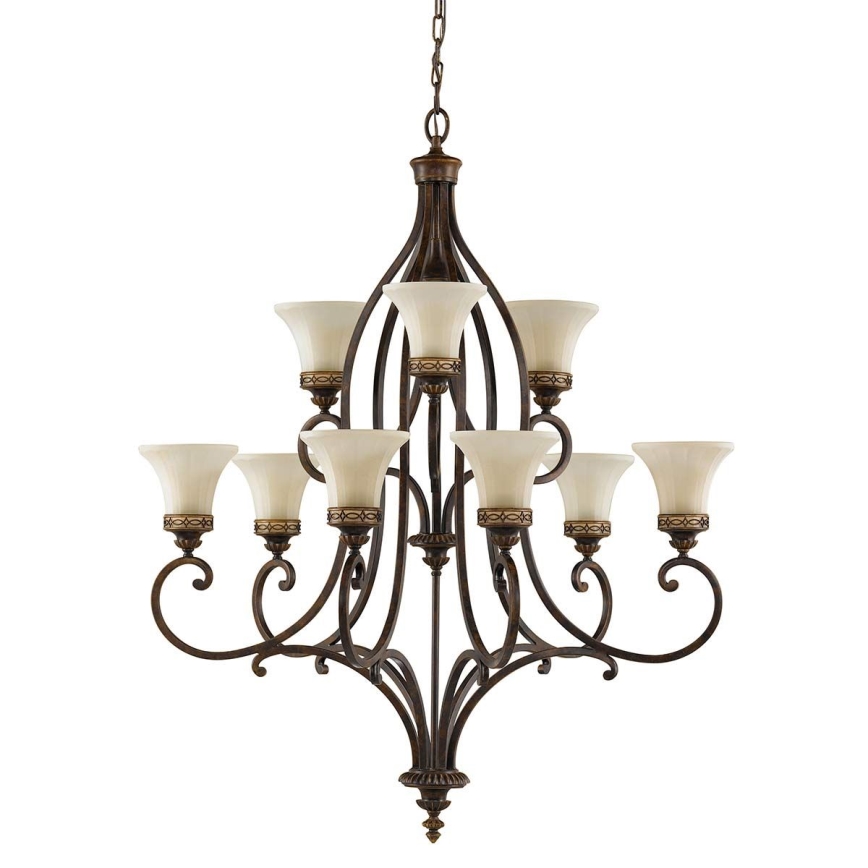 Feiss - Chandelier on a chain DRAWING ROOM 9xE27/60W/230V