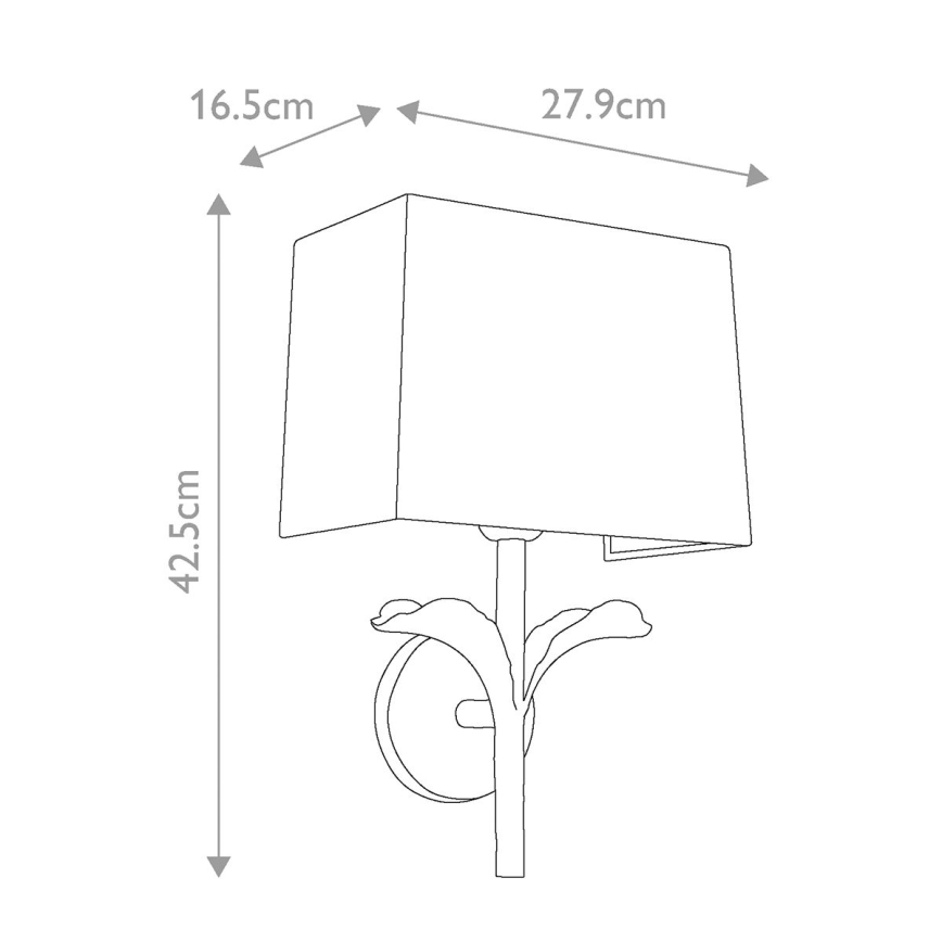 Feiss - Wall light GEORGIA 1xE27/60W/230V