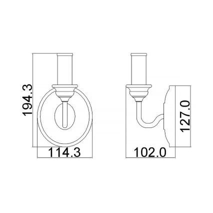 Feiss - HARTSVILLE Wall Sconce 1xE14/40W/230V Beige/Brown