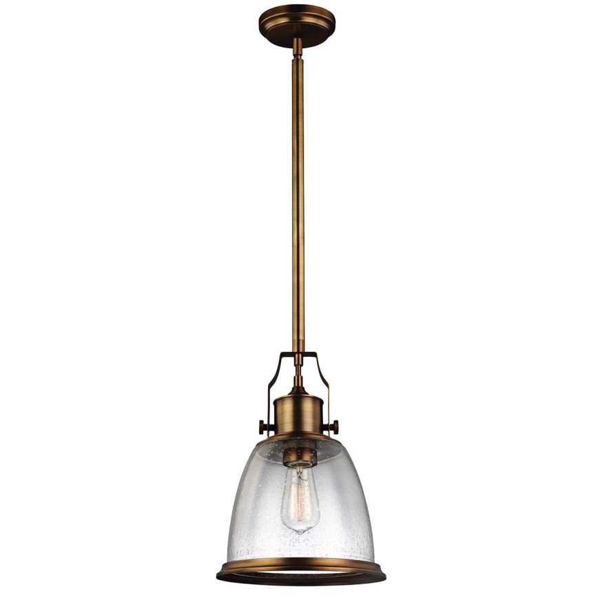 Feiss - Chandelier on a pole HOBSON 1xE27/60W/230V bronze