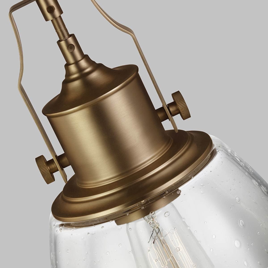 Feiss - Chandelier on a pole HOBSON 1xE27/60W/230V bronze