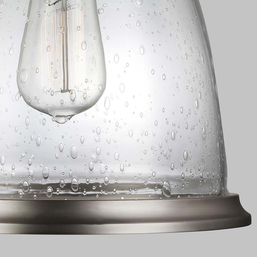 Feiss - Chandelier on a pole HOBSON 1xE27/60W/230V silver