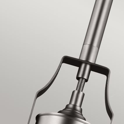 Feiss - Chandelier on a pole HOBSON 1xE27/60W/230V silver