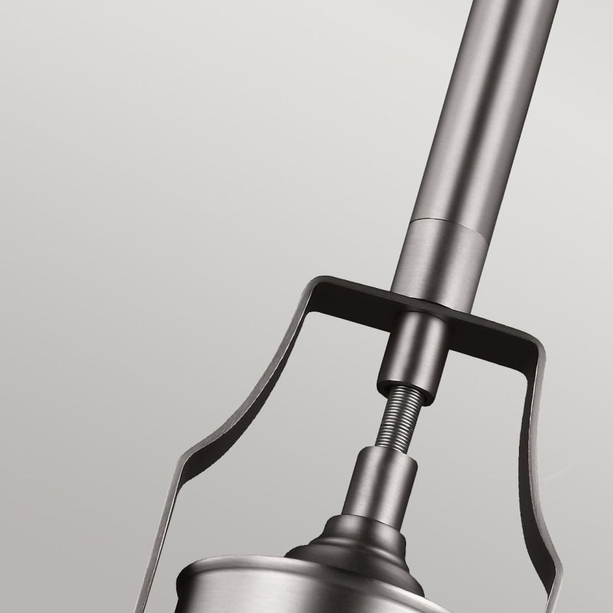 Feiss - Chandelier on a pole HOBSON 1xE27/60W/230V silver