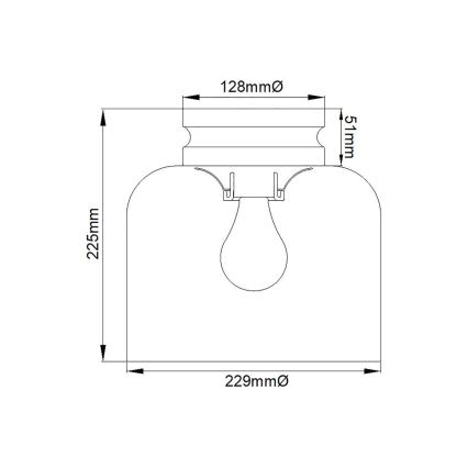 Feiss - HOUNSLOW Ceiling Light 1xE27/60W/230V Polished Chrome