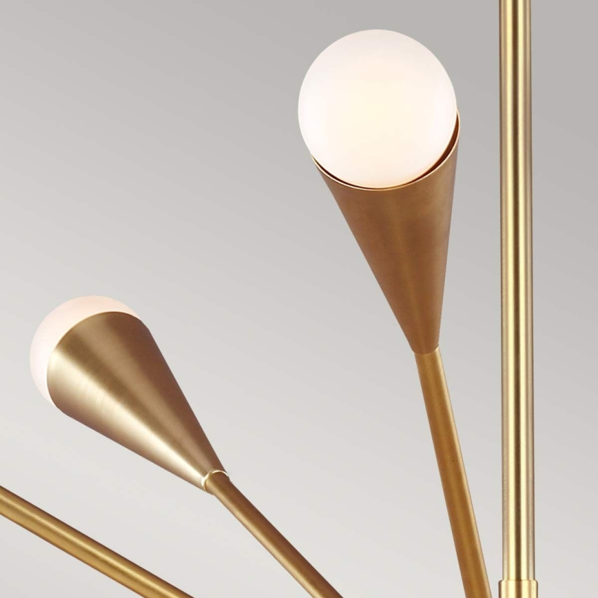 Feiss - LED Chandelier on a pole JAX 10xG9/3W/230V gold