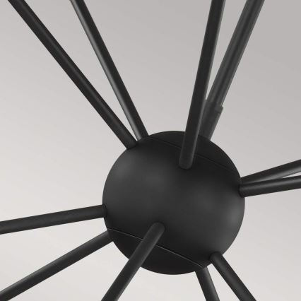 Feiss - LED Chandelier on a pole JAX 10xG9/3W/230V black/gold