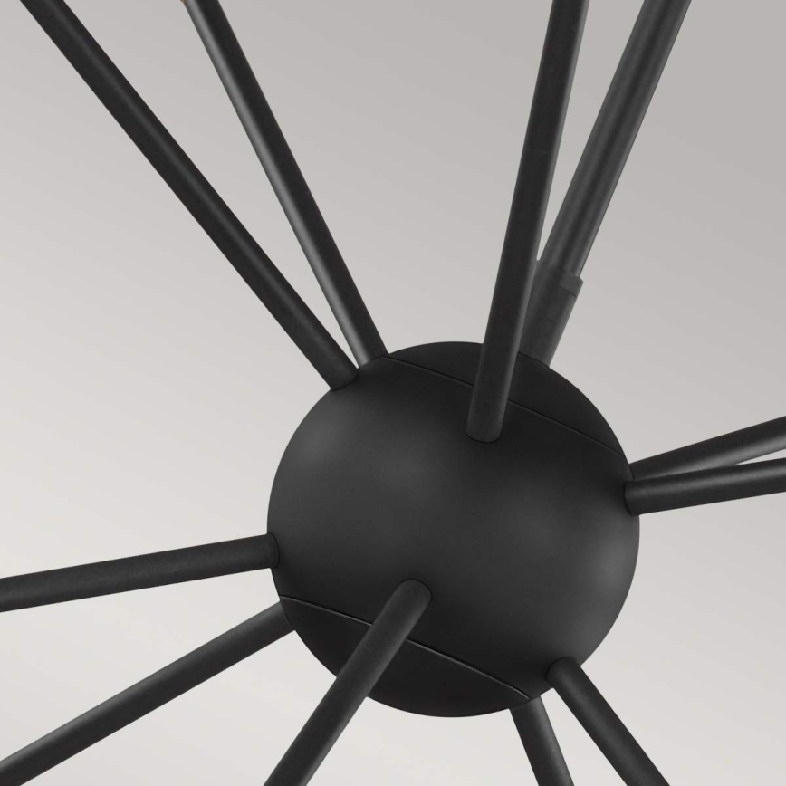 Feiss - LED Chandelier on a pole JAX 10xG9/3W/230V black/gold