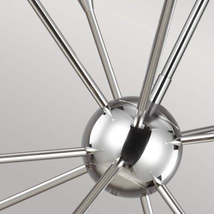 Feiss - LED Chandelier on a pole JAX 10xG9/3W/230V shiny chrome
