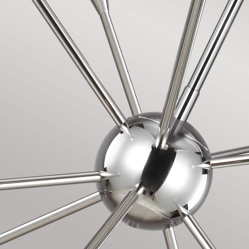 Feiss - LED Chandelier on a pole JAX 10xG9/3W/230V shiny chrome
