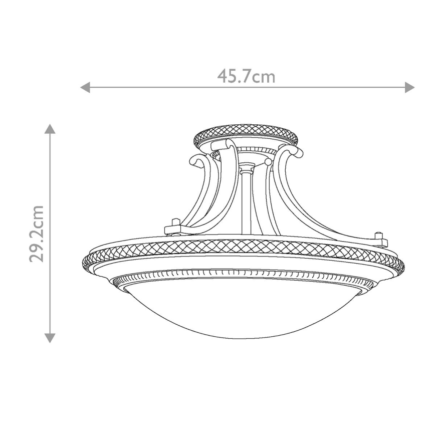 Feiss - Surface-mounted chandelier KELHAM HALL 2xE27/60W/230V
