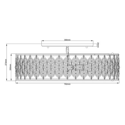 Feiss - Ceiling light LUCIA 6xE27/60W/230V