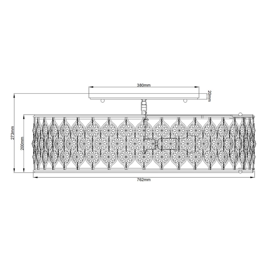 Feiss - Ceiling light LUCIA 6xE27/60W/230V