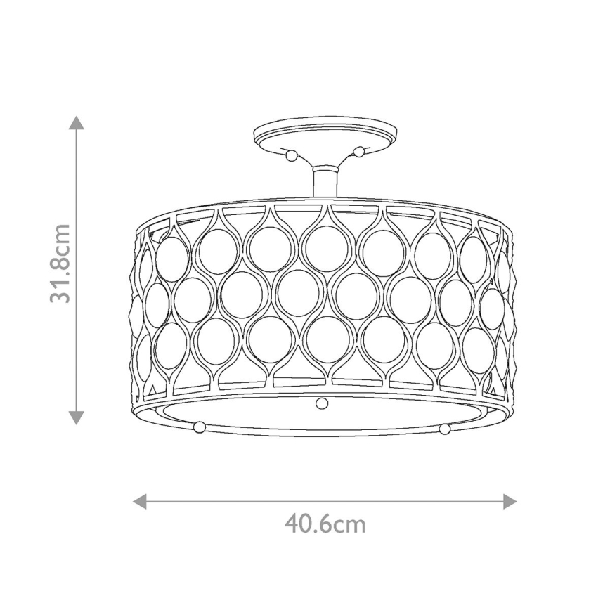 Feiss - Surface-mounted chandelier LUCIA 3xE27/60W/230V