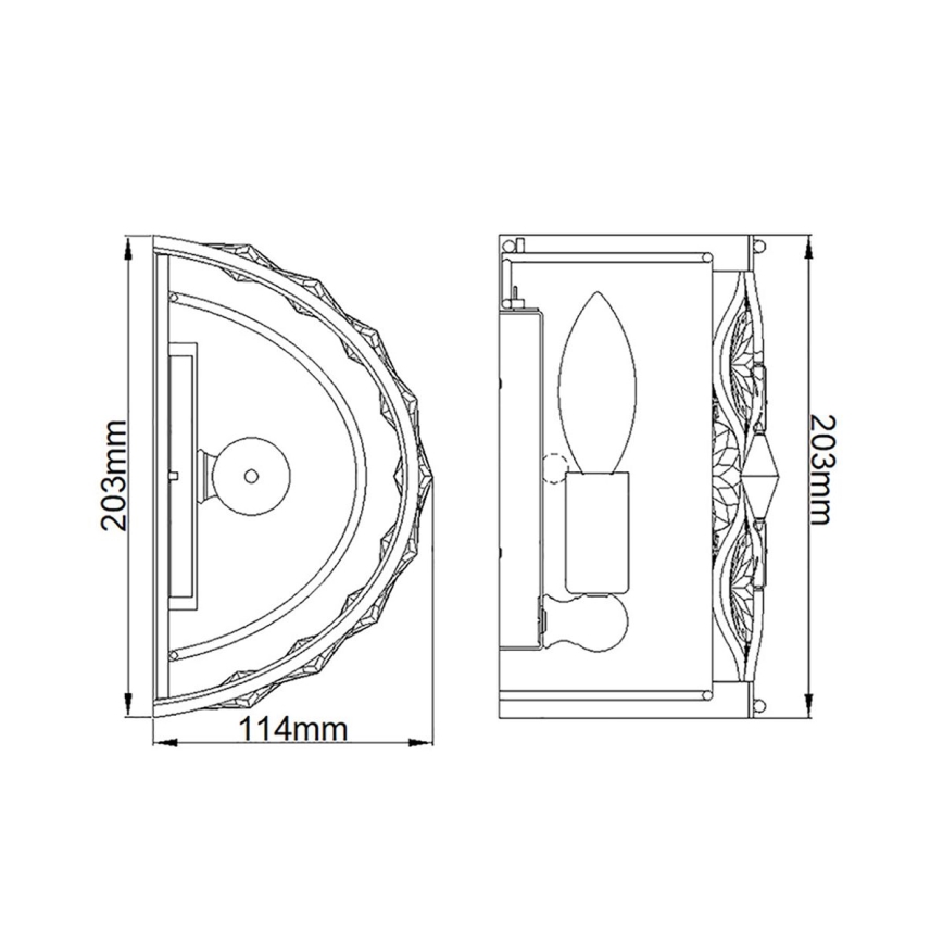Feiss - Wall light LUCIA 1xE14/40W/230V