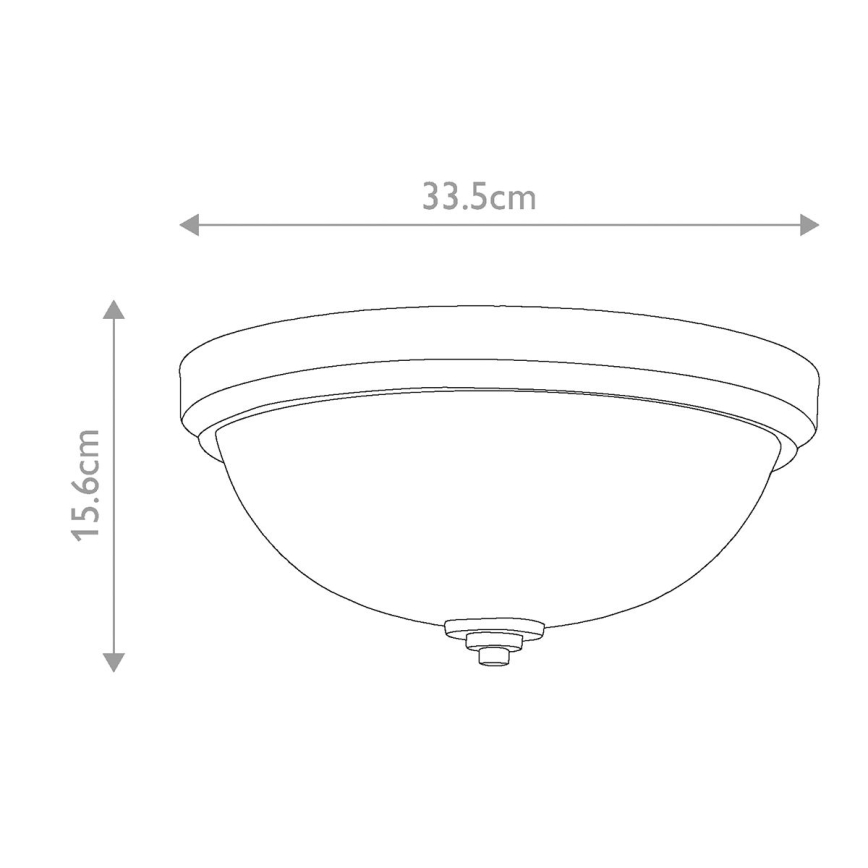 Feiss - Bathroom ceiling light MALIBU 2xE27/60W/230V IP44