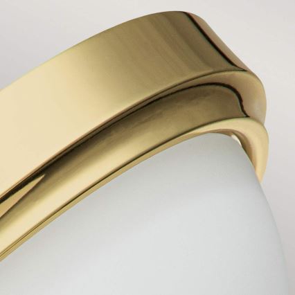 Feiss - MALIBU Bathroom Ceiling Light 2xE27/60W/230V IP44 Gold