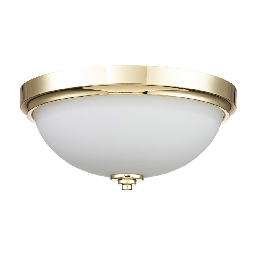 Feiss - MALIBU Bathroom Ceiling Light 2xE27/60W/230V IP44 Gold