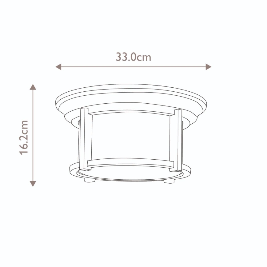 Feiss - Outdoor ceiling light MERRIL 2xE27/60W/230V IP44
