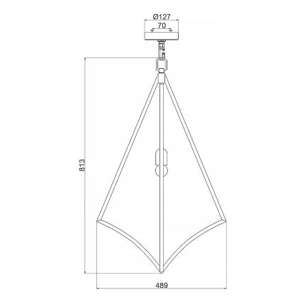 Feiss - Chandelier on a chain NICO 1xE27/60W/230V