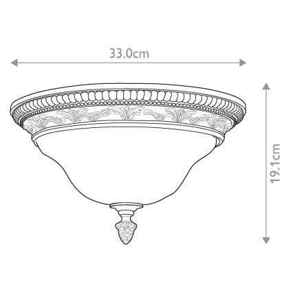 Feiss - Ceiling light SONOMA VALLEY 2xE27/60W/230V