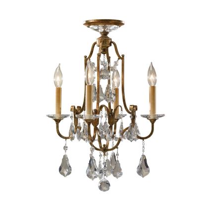 Feiss - Chandelier on a chain VALENTINA 4xE14/60W/230V