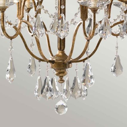 Feiss - Chandelier on a chain VALENTINA 6xE14/60W/230V