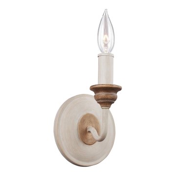 Feiss - HARTSVILLE Wall Sconce 1xE14/40W/230V Beige/Brown