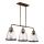 Feiss - HOBSON 3-Light Rod Pendant 3xE27/60W/230V Bronze