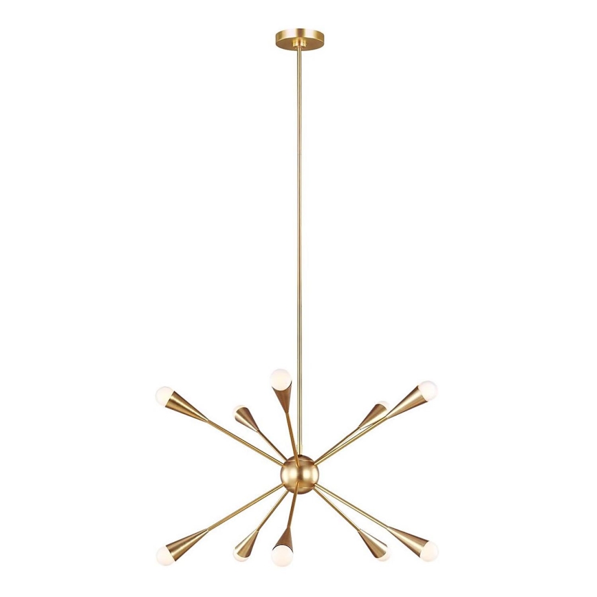 Feiss - LED Chandelier on a pole JAX 10xG9/3W/230V gold