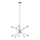 Feiss - LED Chandelier on a pole JAX 10xG9/3W/230V shiny chrome
