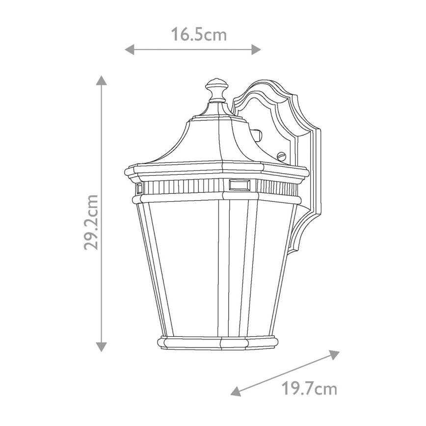 Feiss - Outdoor wall light COTSWOLD LANE 1xE27/100W/230V IP44 black