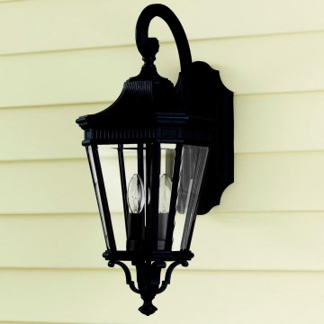Feiss - Outdoor wall light COTSWOLD LANE 2xE14/60W/230V IP44 black