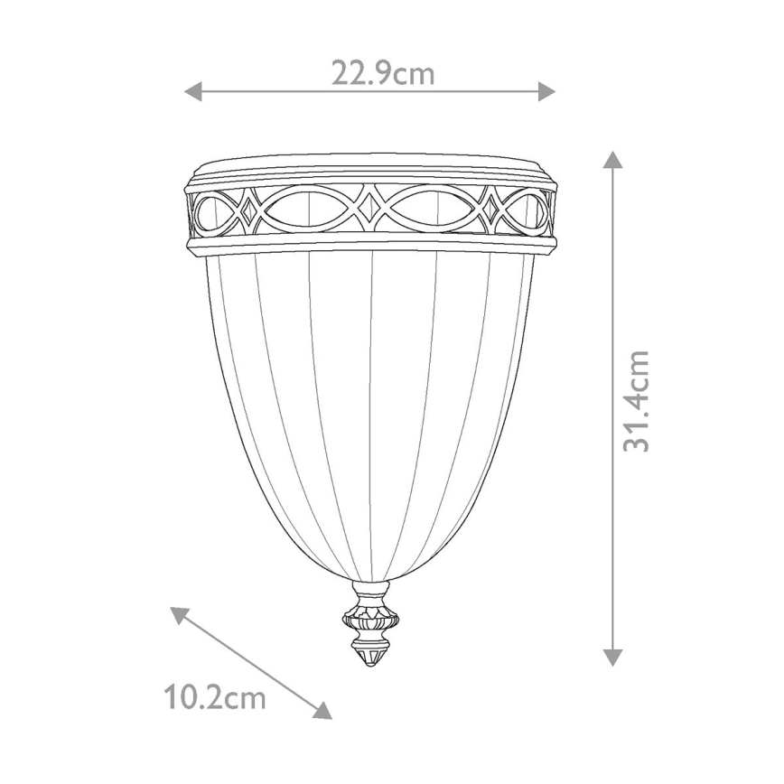 Feiss - Wall light DRAWING ROOM 1xE27/60W/230V bronze