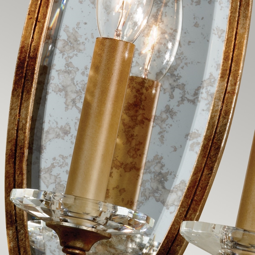 Feiss - Wall light VALENTINA 3xE14/60W/230V brass