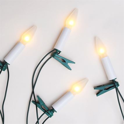 Christmas chain FELICIA 16xE10/14V/230V white