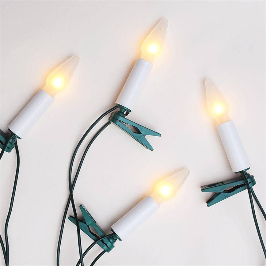 Christmas chain FELICIA 16xE10/14V/230V white