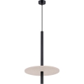 FELTRO cable-hung pendant 1xG9/8W/230V black/cream