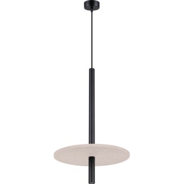 FELTRO cable-hung pendant 1xG9/8W/230V black/cream