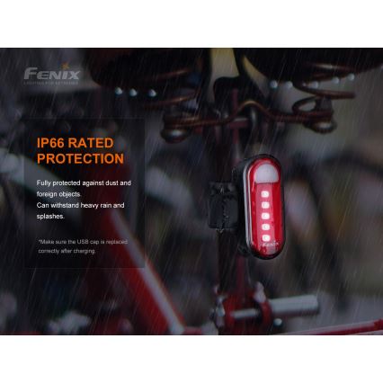 Fenix BC05RV20 - LED Rechargeable bicycle flashlight LED/USB IP66 15 lm 120 hrs