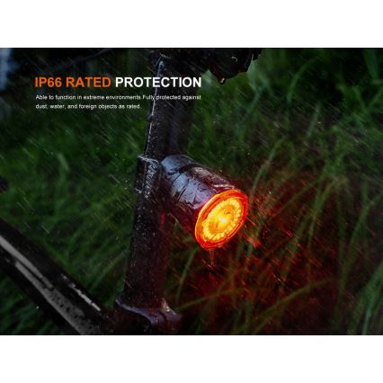 Fenix BC06R - LED Dimmable rechargeable bike light LED/USB IP66 90 lm 24,5 h 560 mAh