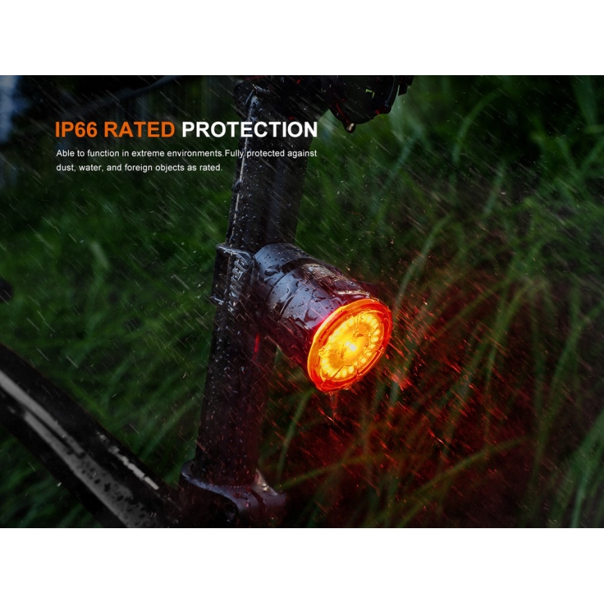 Fenix BC06R - LED Dimmable rechargeable bike light LED/USB IP66 90 lm 24,5 h 560 mAh